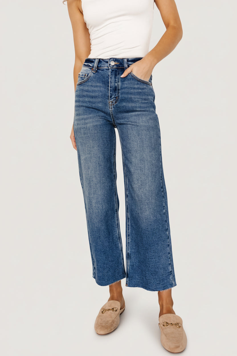 Kirby High Rise Wide Leg Jeans | Baltic Born Medium Wash