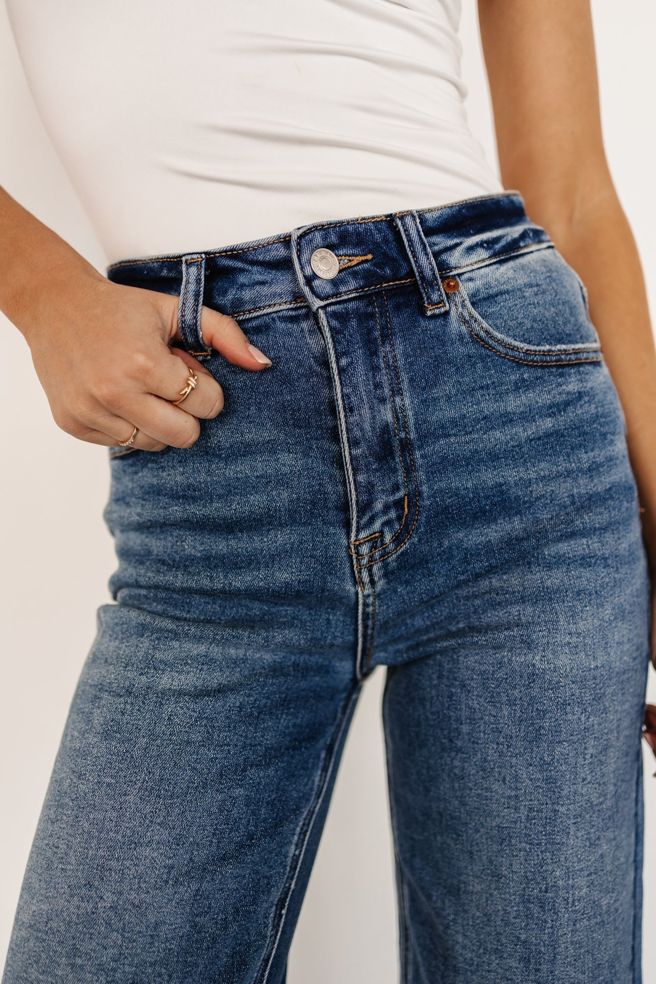Kirby High Rise Wide Leg Jeans | Baltic Born Medium Wash