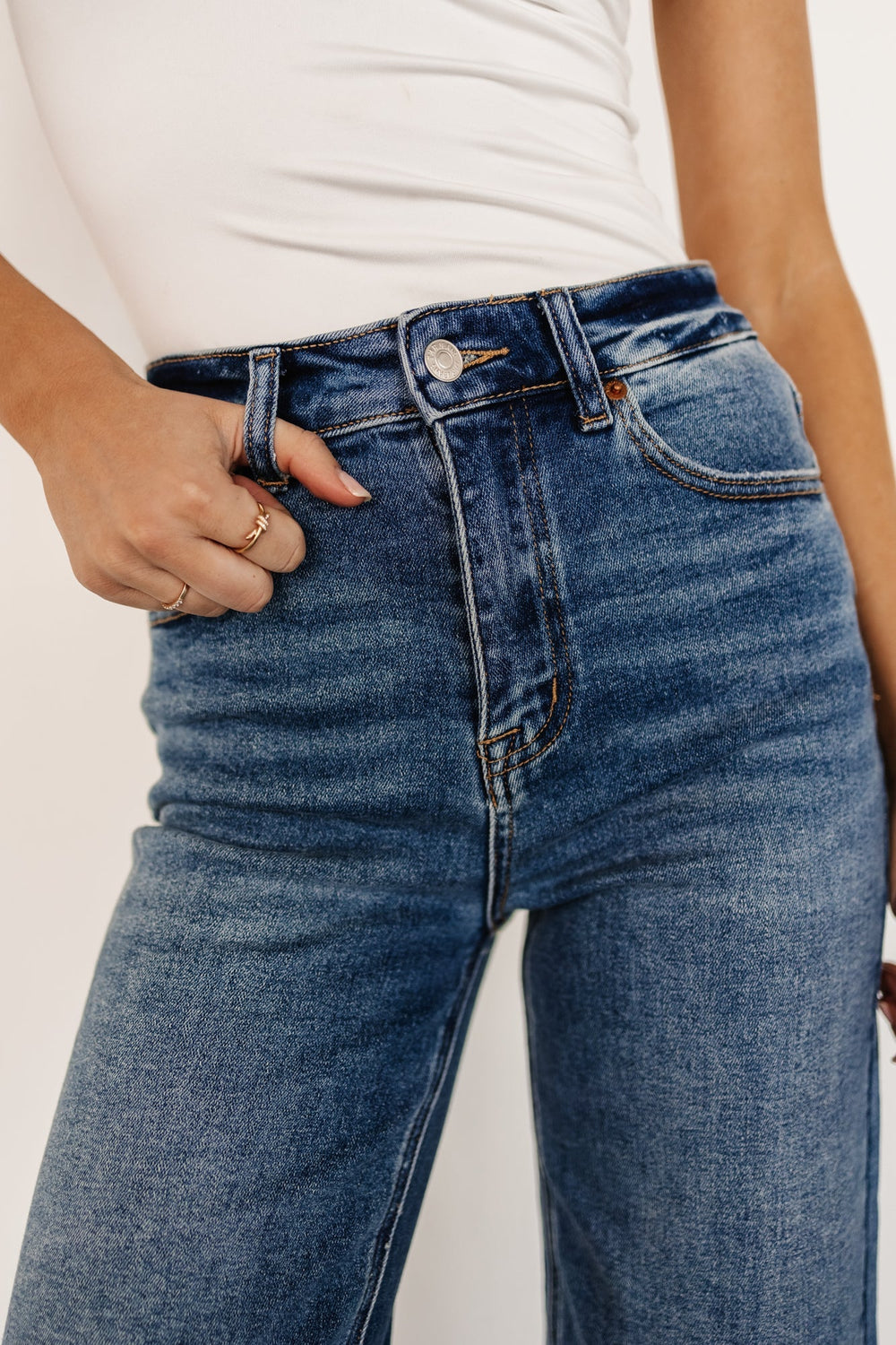 Kirby High Rise Wide Leg Jeans | Baltic Born Medium Wash