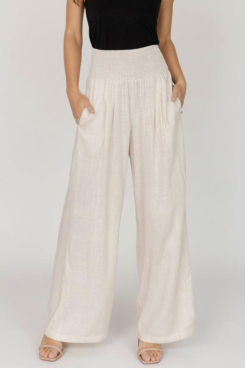 Parvati Smocked Waist Pants | Baltic Born Natural