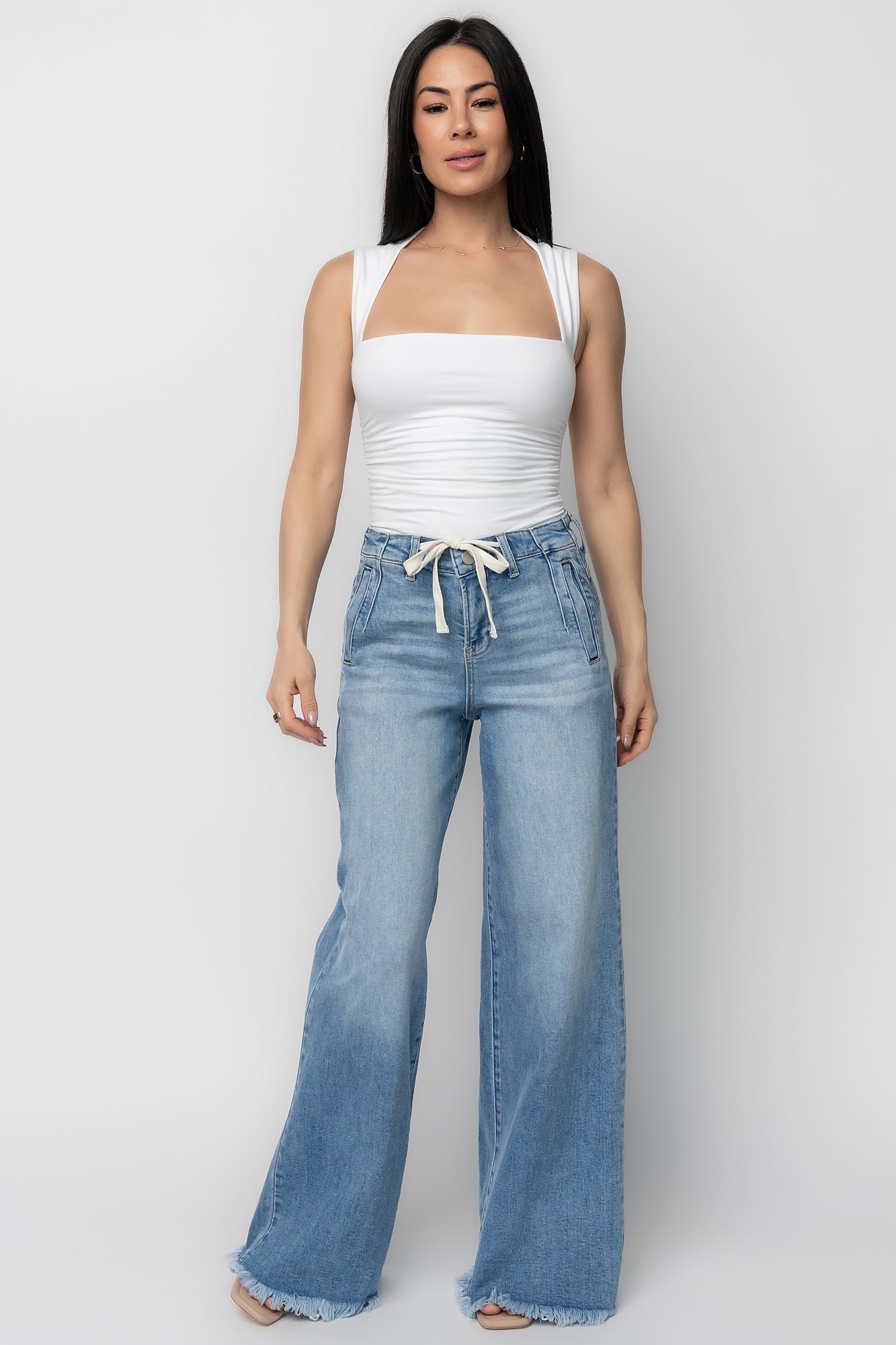 Jardin High Rise Wide Leg Jeans | Baltic Born Mid Wash