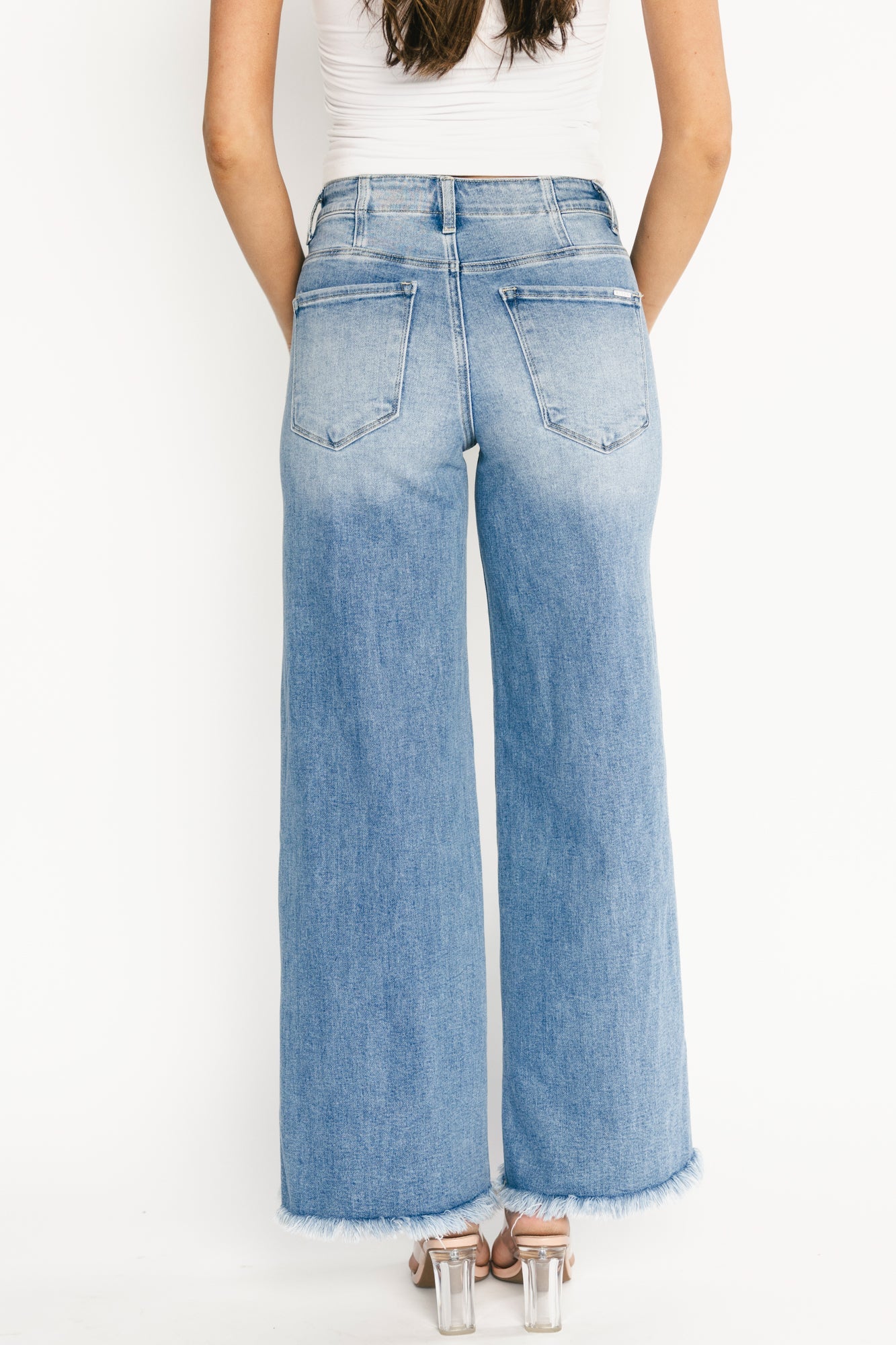 Jardin High Rise Wide Leg Jeans | Baltic Born Mid Wash