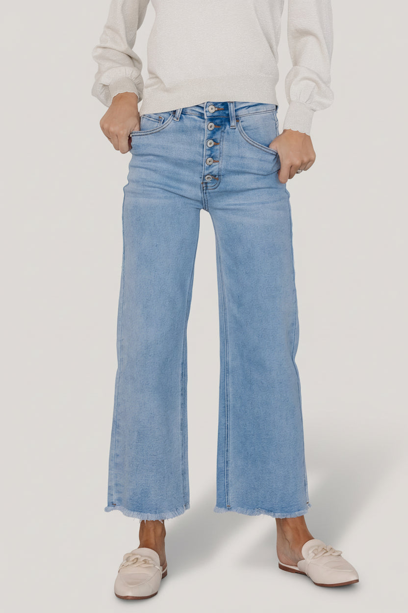 Brody High Rise Wide Leg Jeans | Baltic Born Light Wash