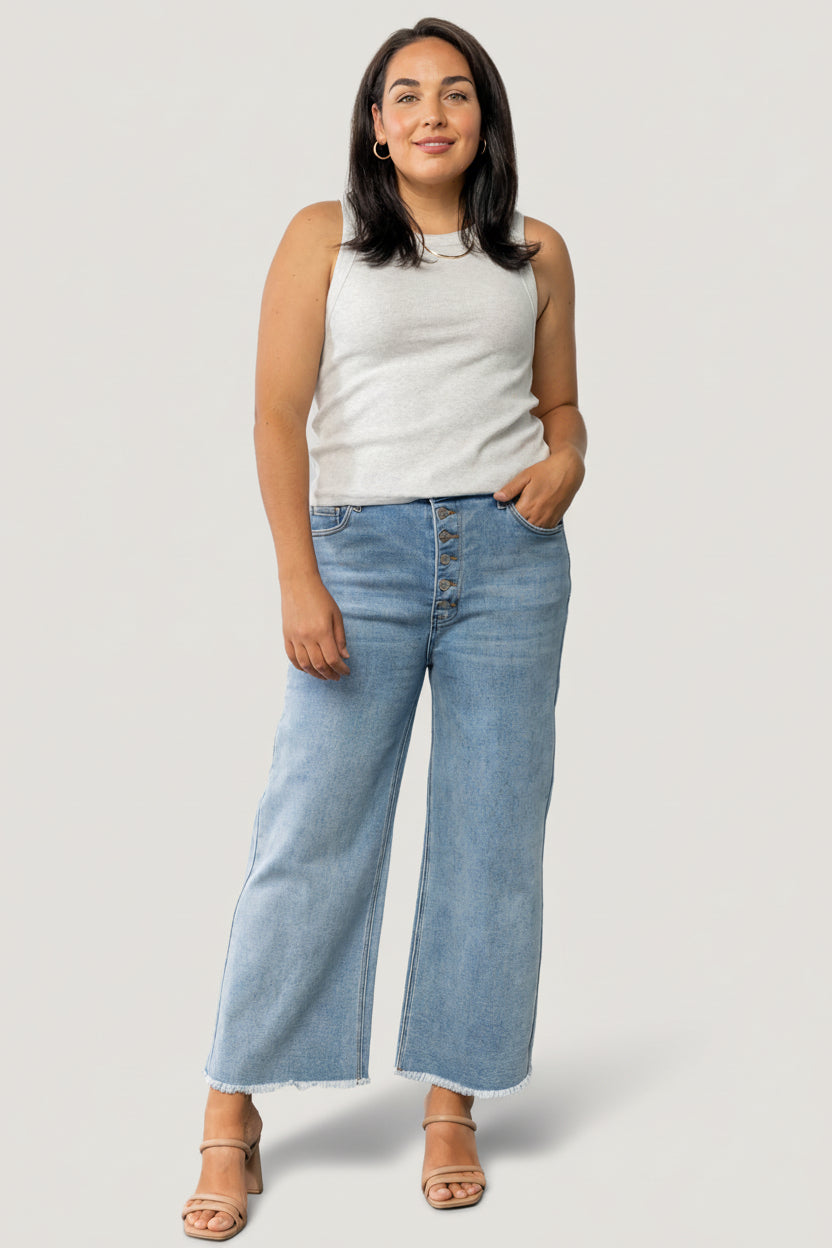 Brody High Rise Wide Leg Jeans | Baltic Born Light Wash