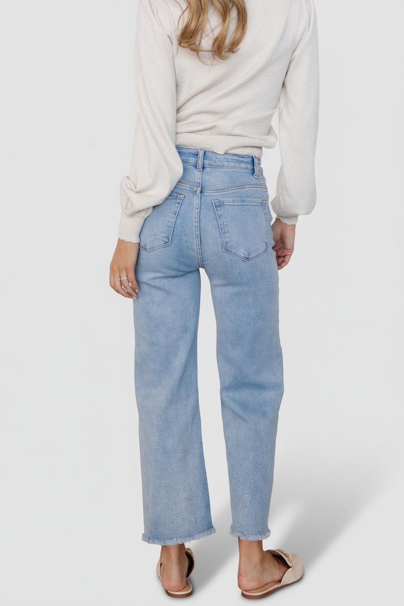 Brody High Rise Wide Leg Jeans | Baltic Born Light Wash