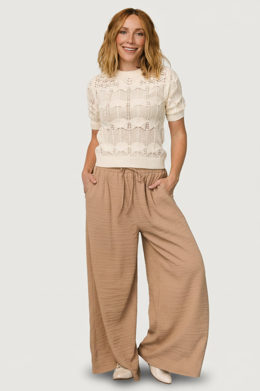 Florence Textured Pants | Baltic Born Beige