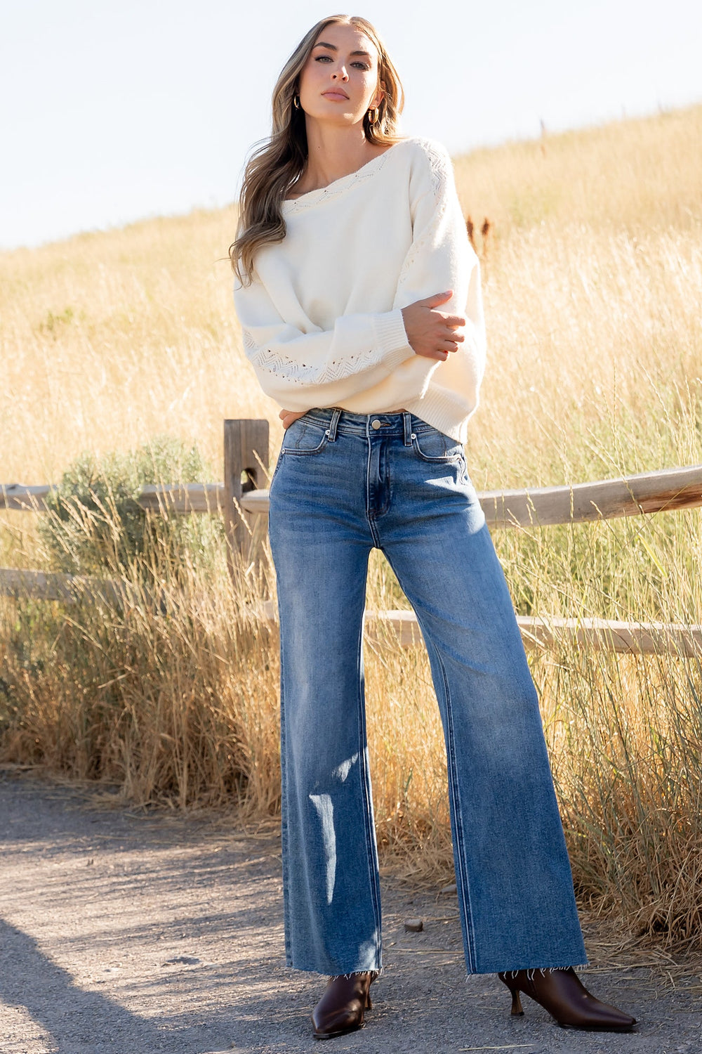 Noah High Rise Straight Leg Jeans | Baltic Born Medium Wash