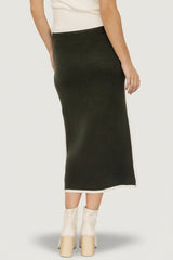 Ava Knit Midi Skirt | Baltic Born Dark Green