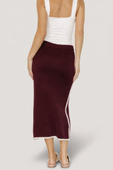 Ava Knit Midi Skirt | Baltic Born Wine