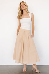 Katie Pleated Midi Skirt | Baltic Born Natural