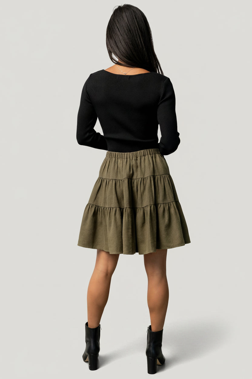 Ebba Short Skirt | Baltic Born Olive