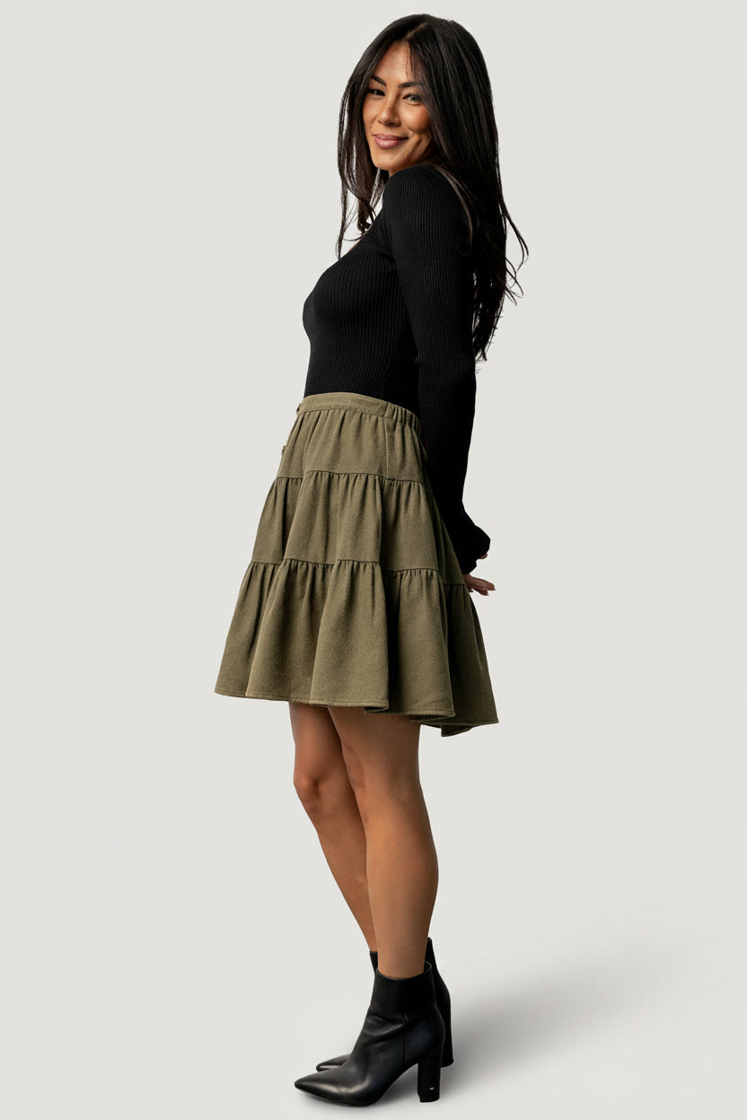 Ebba Short Skirt | Baltic Born Olive
