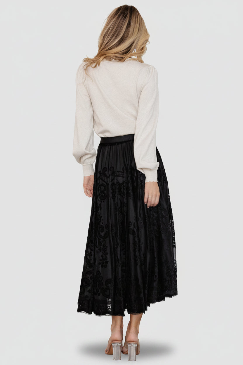 Palini Velvet Skirt | Baltic Born Black