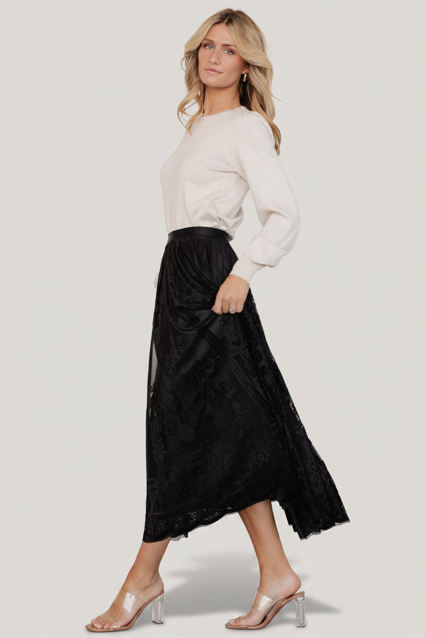 Palini Velvet Skirt | Baltic Born Black