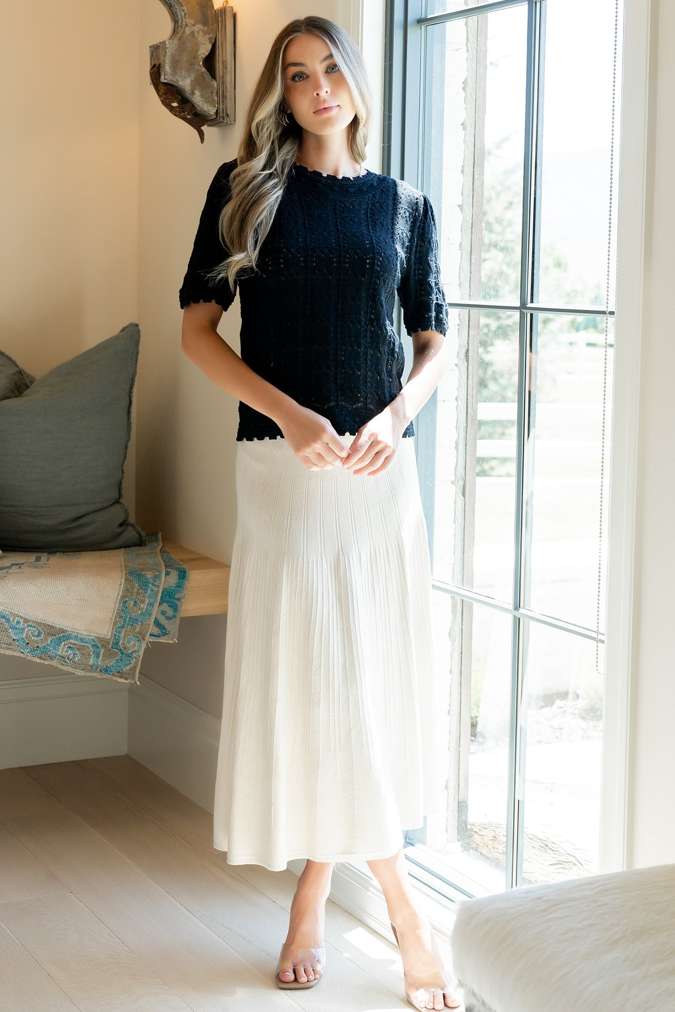 Carynn Knit Midi Skirt | Baltic Born Natural