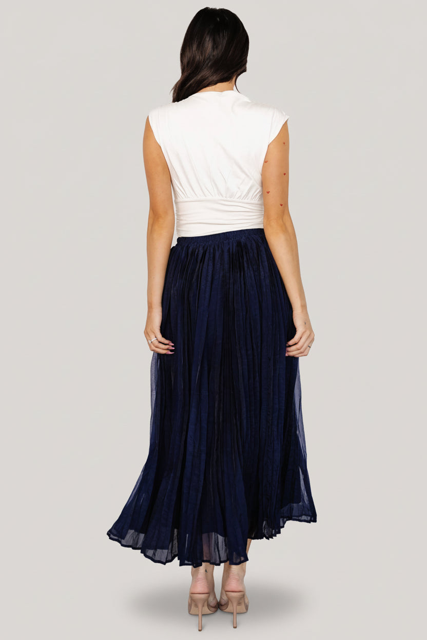 Cyra Midi Skirt | Baltic Born Navy
