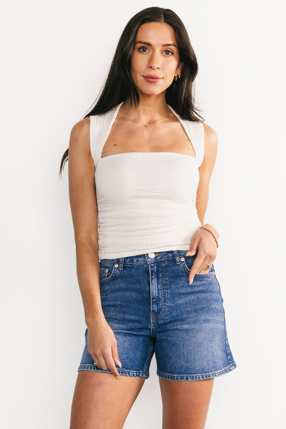 Lennon High Rise Jean Shorts | Baltic Born Medium Wash