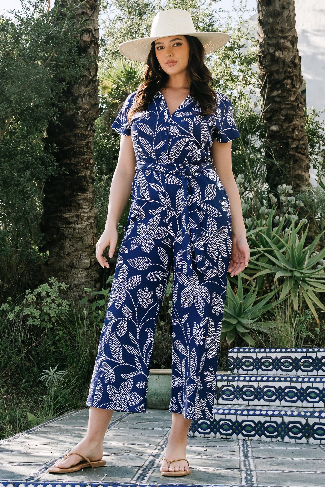Costa Jumpsuit | Baltic Born Blue Print