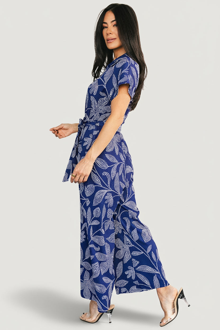 Costa Jumpsuit | Baltic Born Blue Print