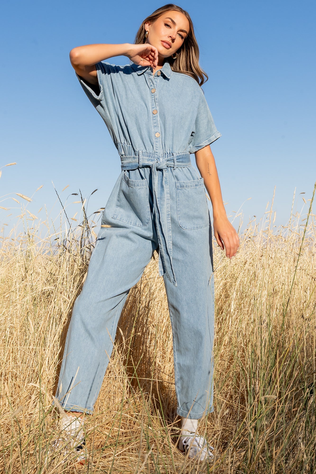 Mateo Button Up Jumpsuit | Baltic Born Denim