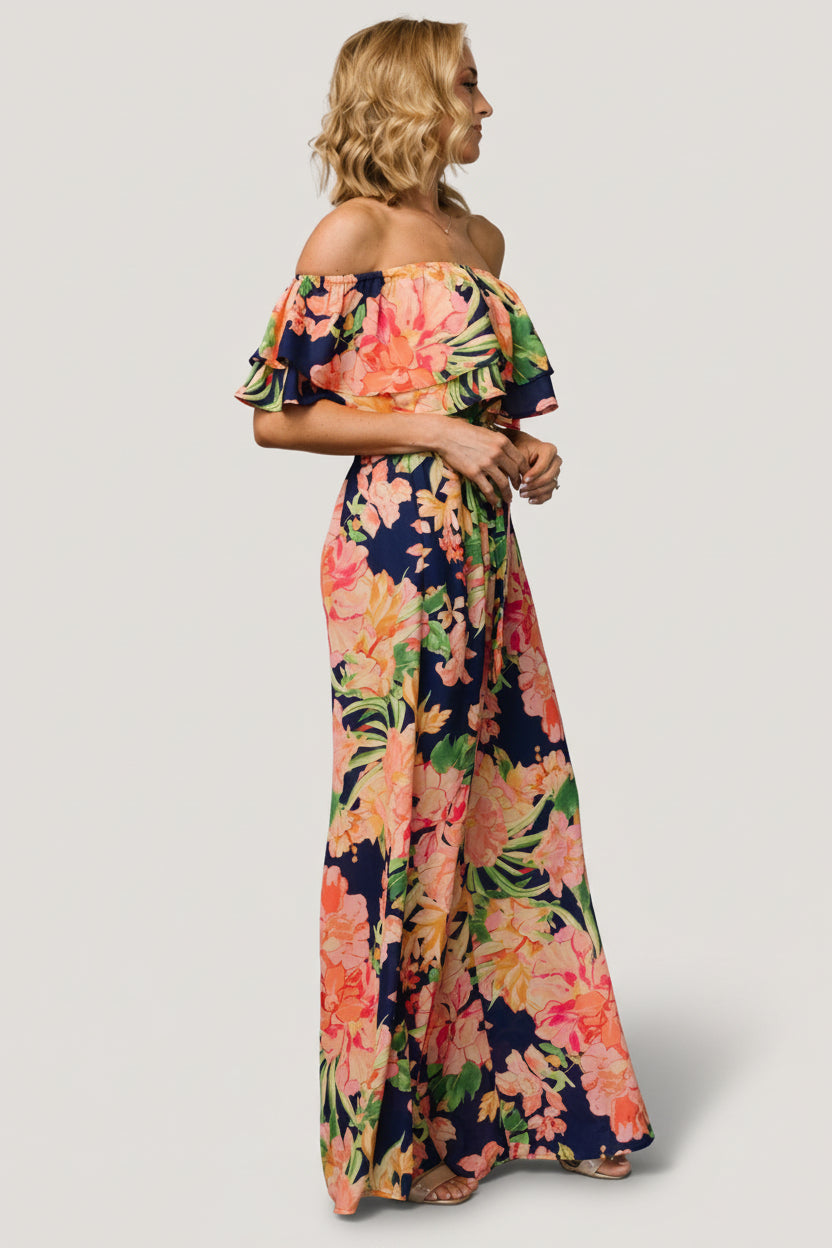 Capistrano Ruffle Jumpsuit | Baltic Born Navy Floral