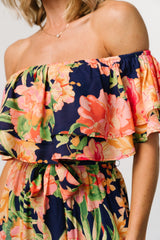 Capistrano Ruffle Jumpsuit | Baltic Born Navy Floral