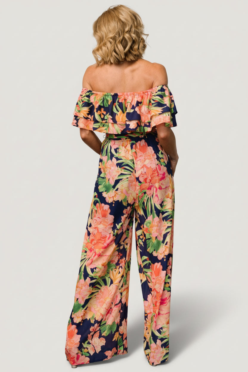 Capistrano Ruffle Jumpsuit | Baltic Born Navy Floral