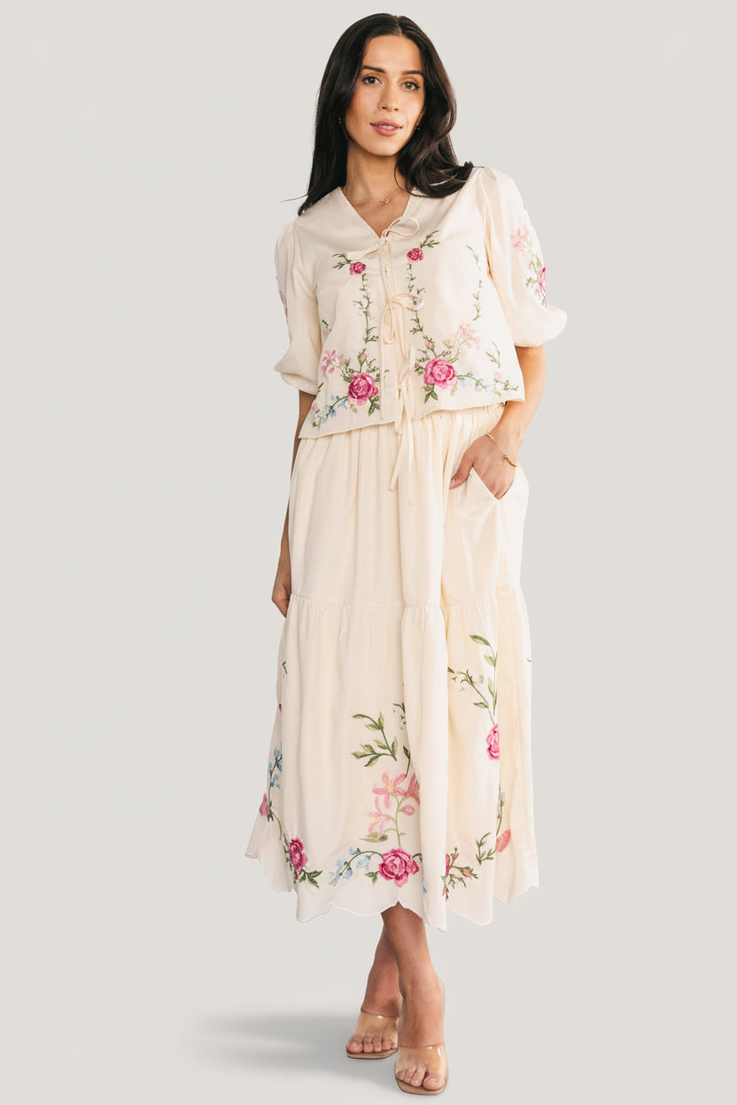 Josephine Top + Skirt Set | Baltic Born Cream Floral