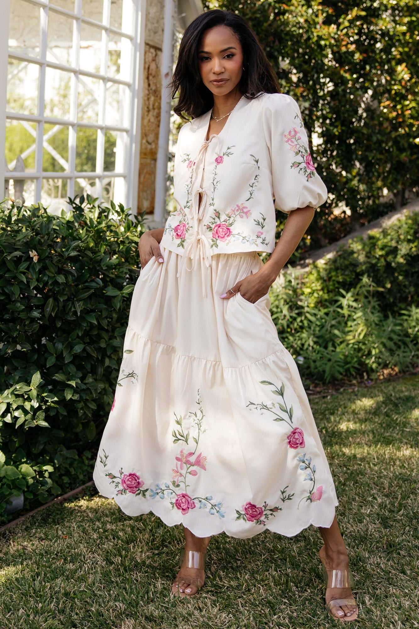 Josephine Top + Skirt Set | Baltic Born Cream Floral