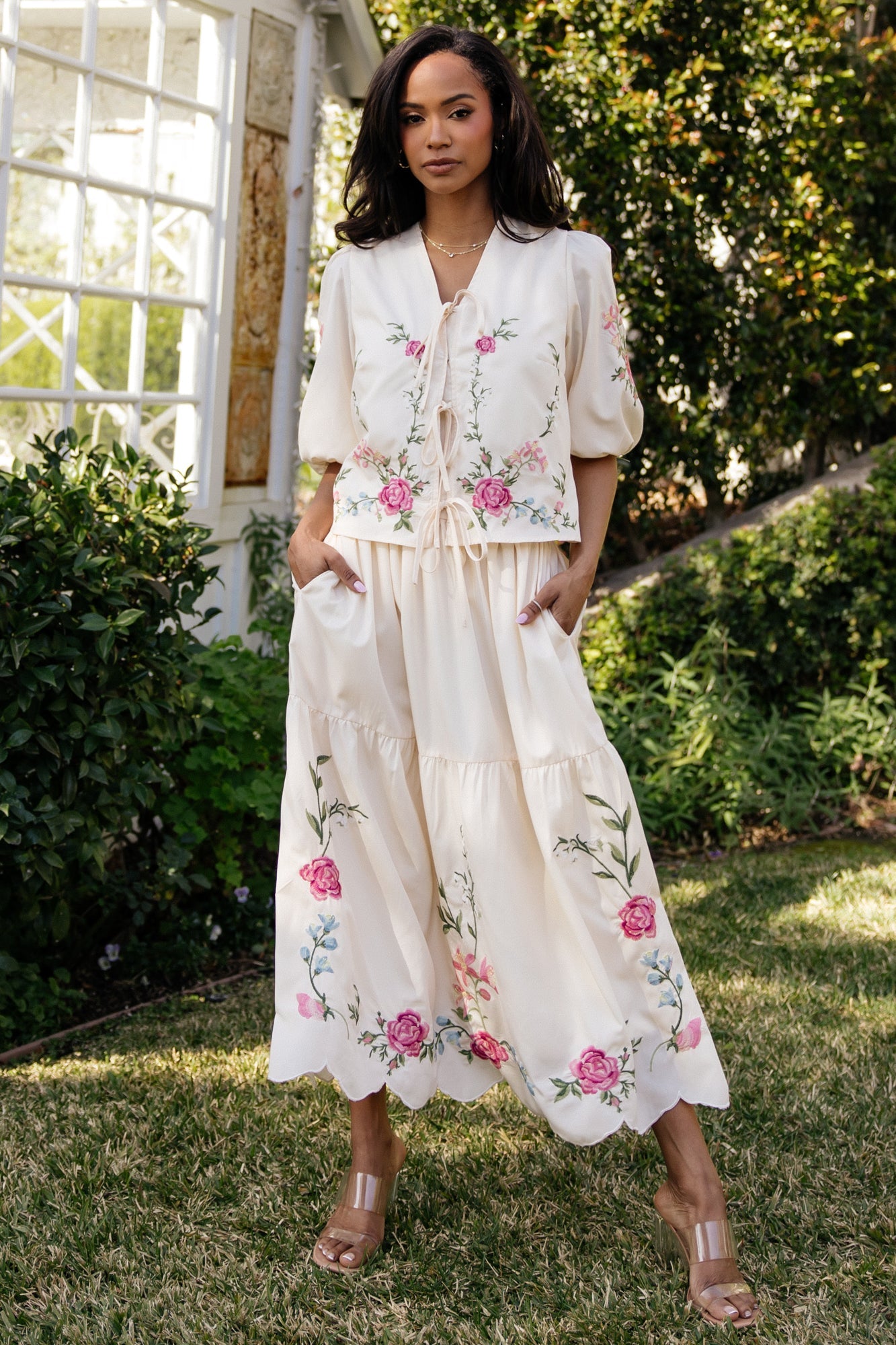 Josephine Top + Skirt Set | Baltic Born Cream Floral