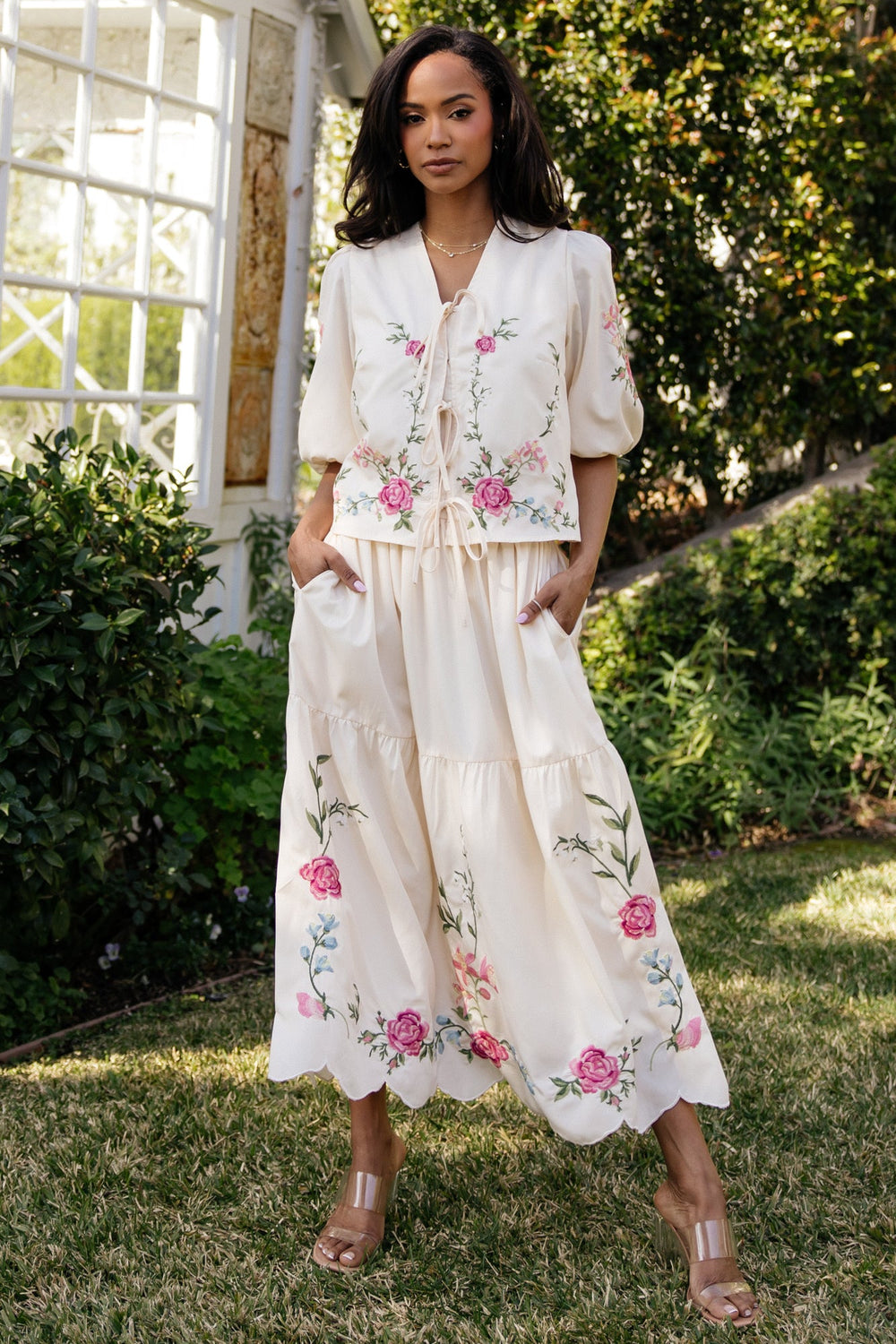 Josephine Top + Skirt Set | Baltic Born Cream Floral