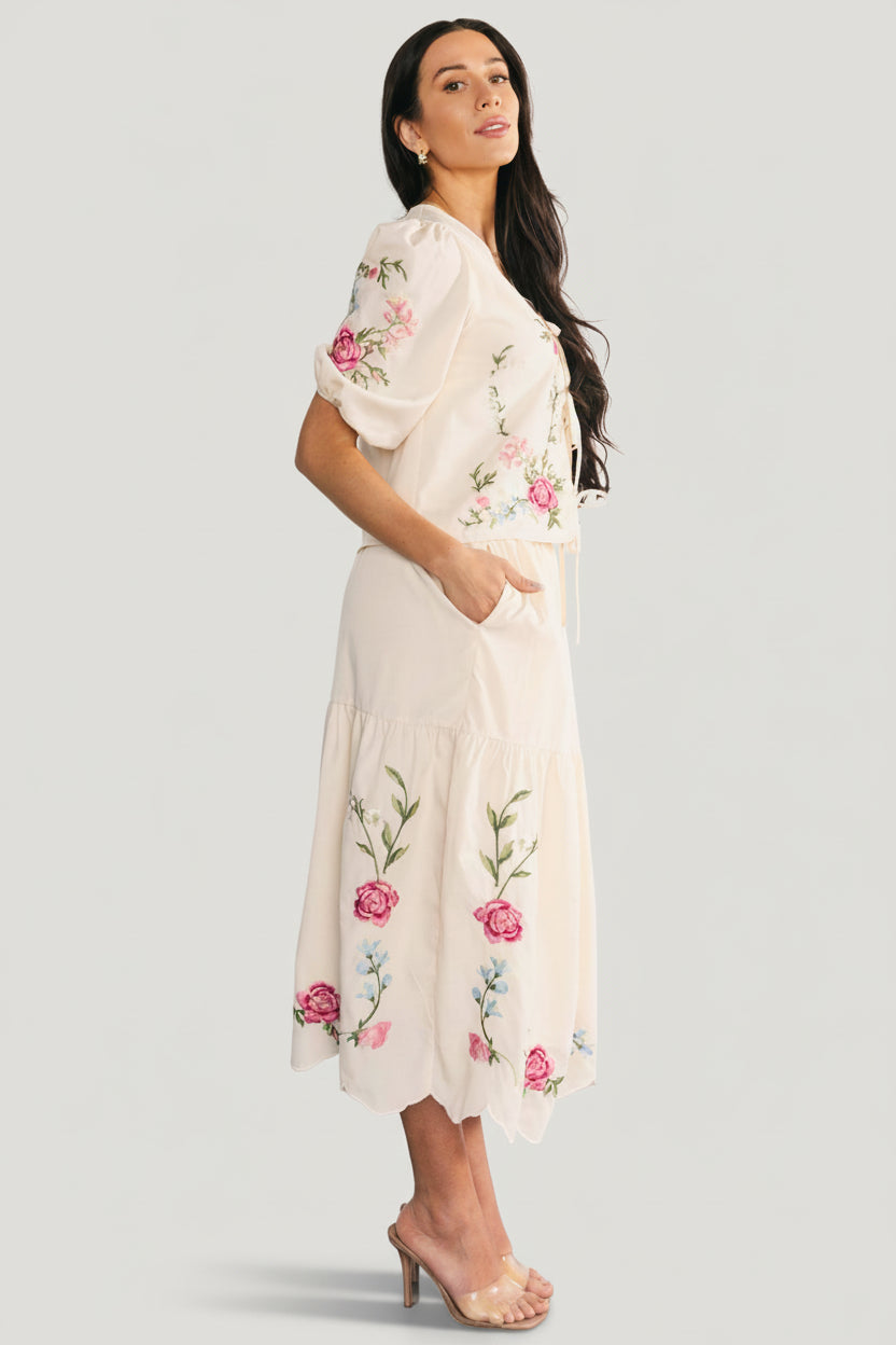 Josephine Top + Skirt Set | Baltic Born Cream Floral