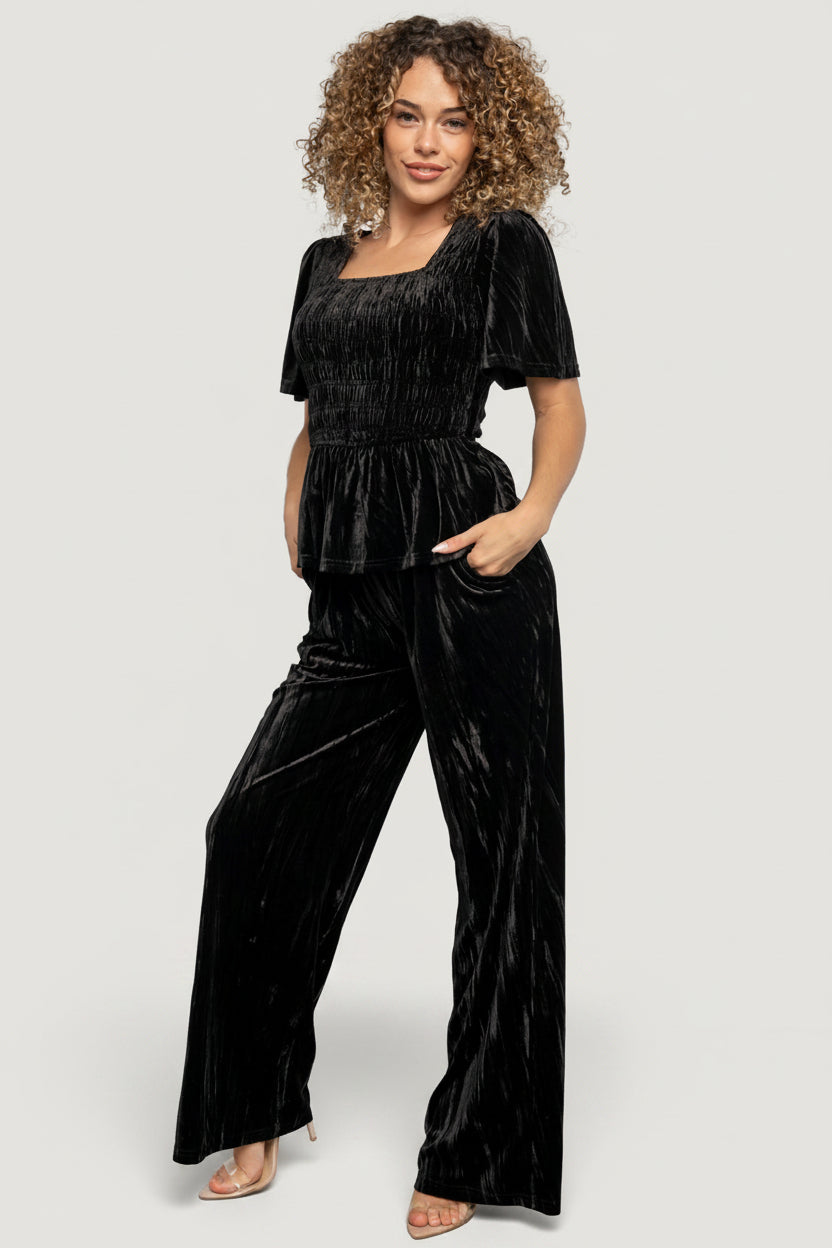 Elin Velvet Set | Baltic Born Black