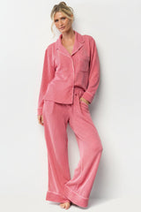 Eloise Ribbed Pajama Set | Baltic Born Pink