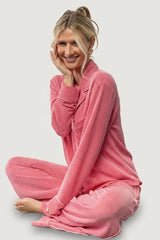 Eloise Ribbed Pajama Set | Baltic Born Pink