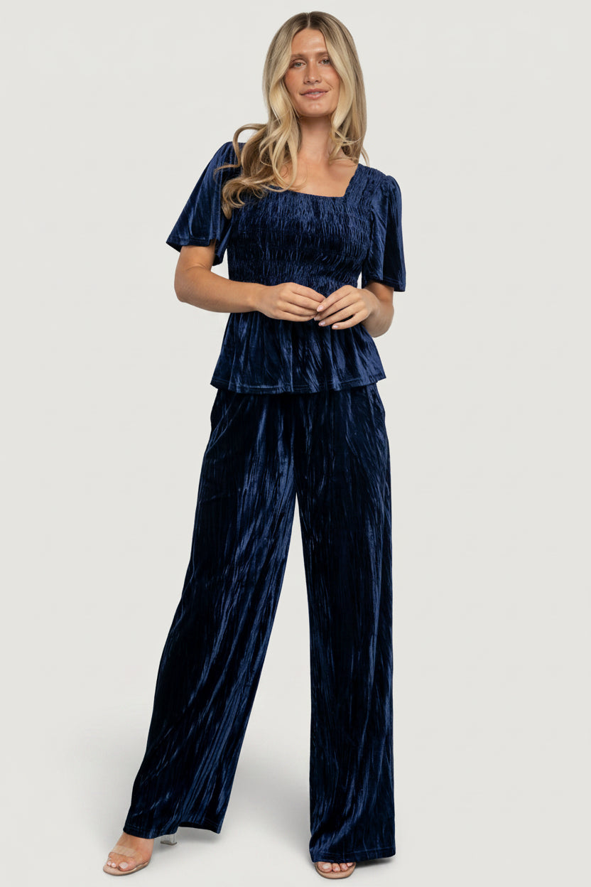 Elin Velvet Set | Baltic Born Navy