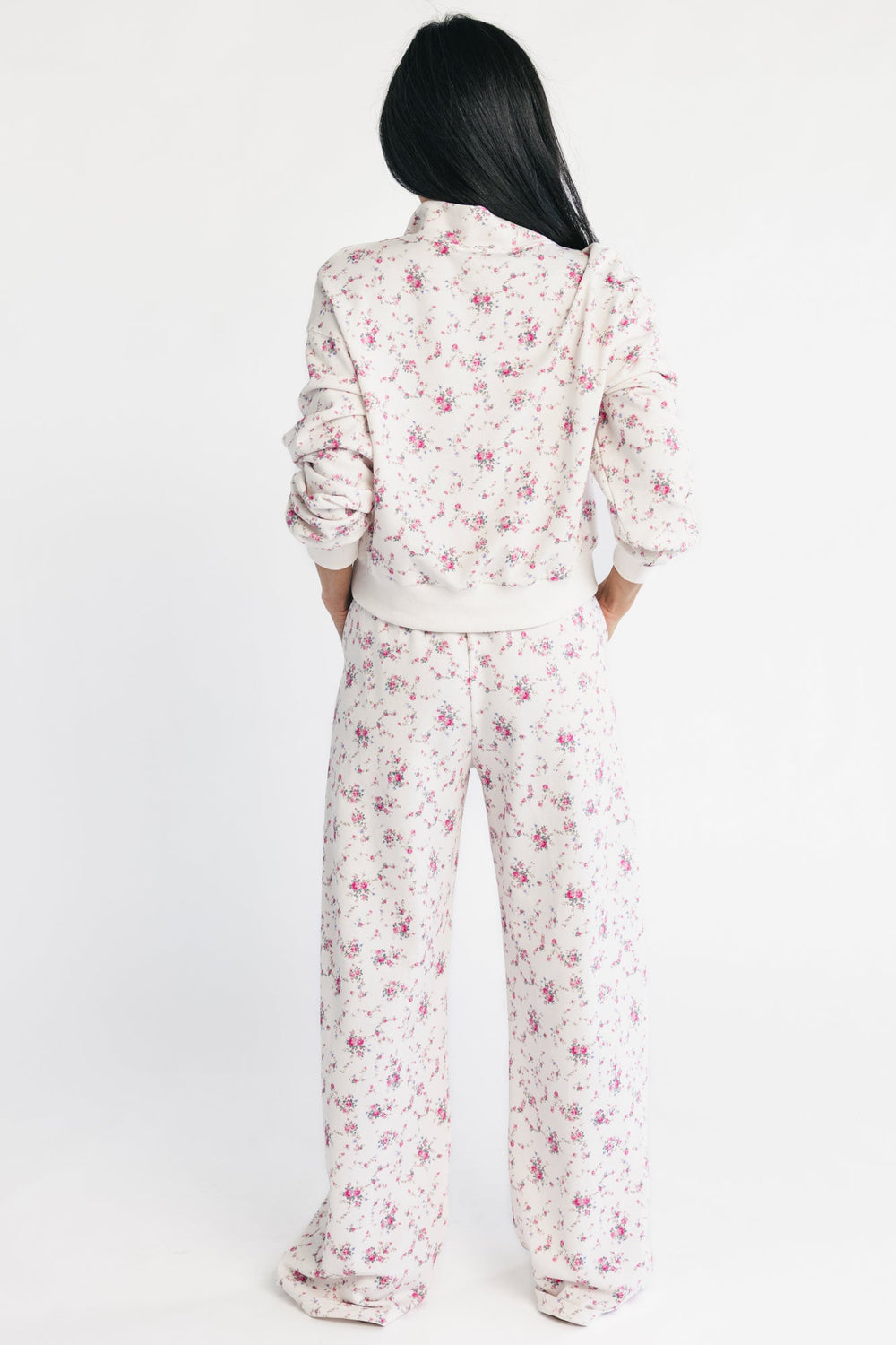 Allison Lounge Set | Baltic Born Ivory + Pink Floral