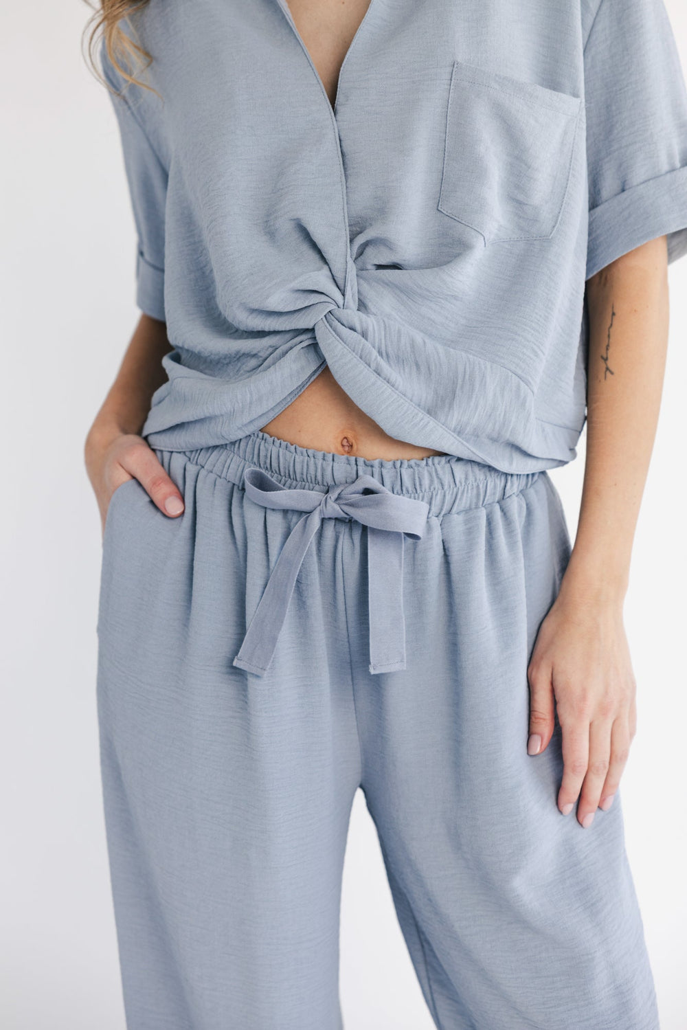 Briar Top + Pants Set | Baltic Born Dusty Blue