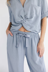 Briar Top + Pants Set | Baltic Born Dusty Blue