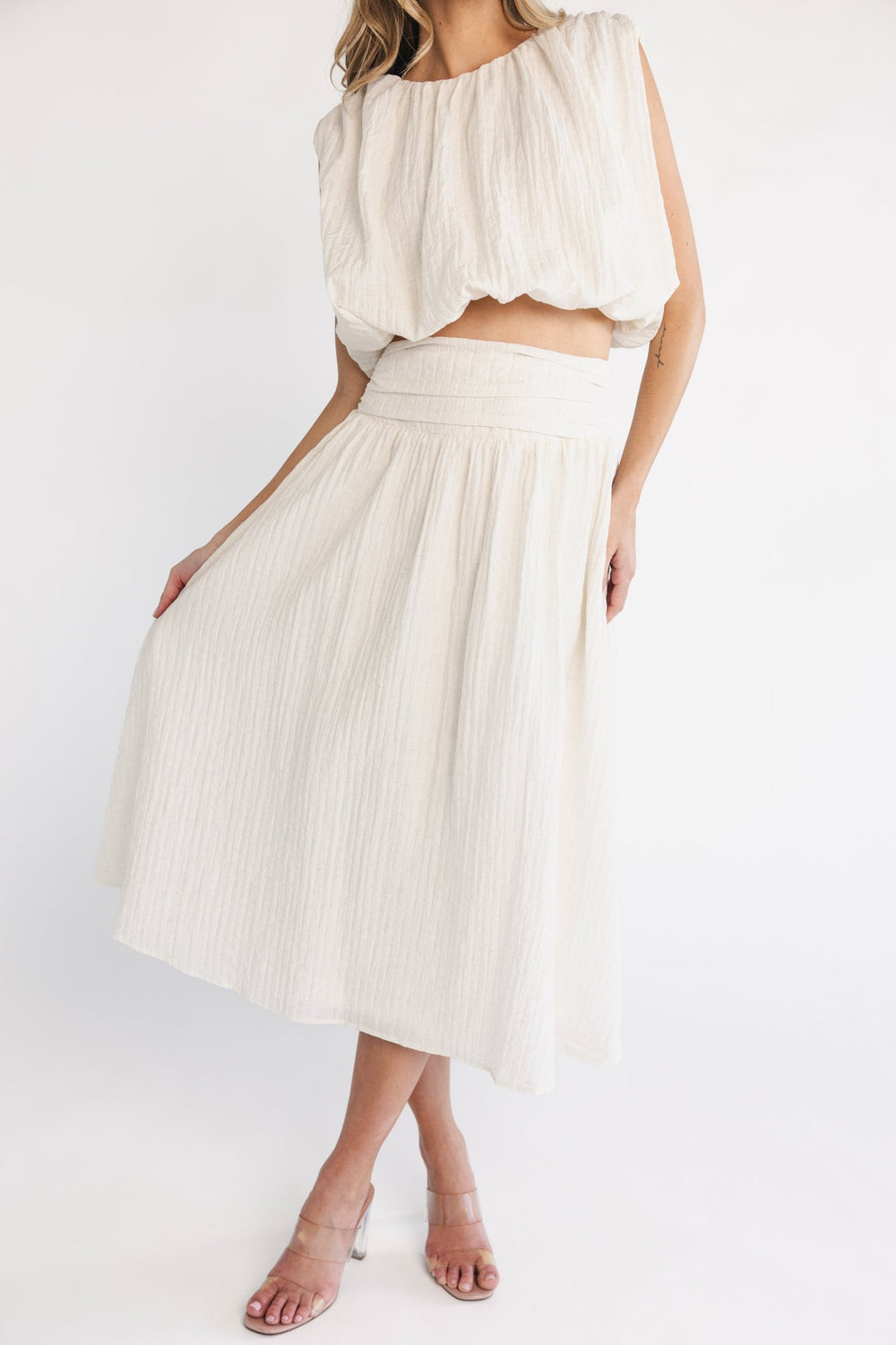 Mimi Top + Skirt Set | Baltic Born Ivory