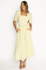 Candace Top + Skirt Set | Baltic Born Light Yellow