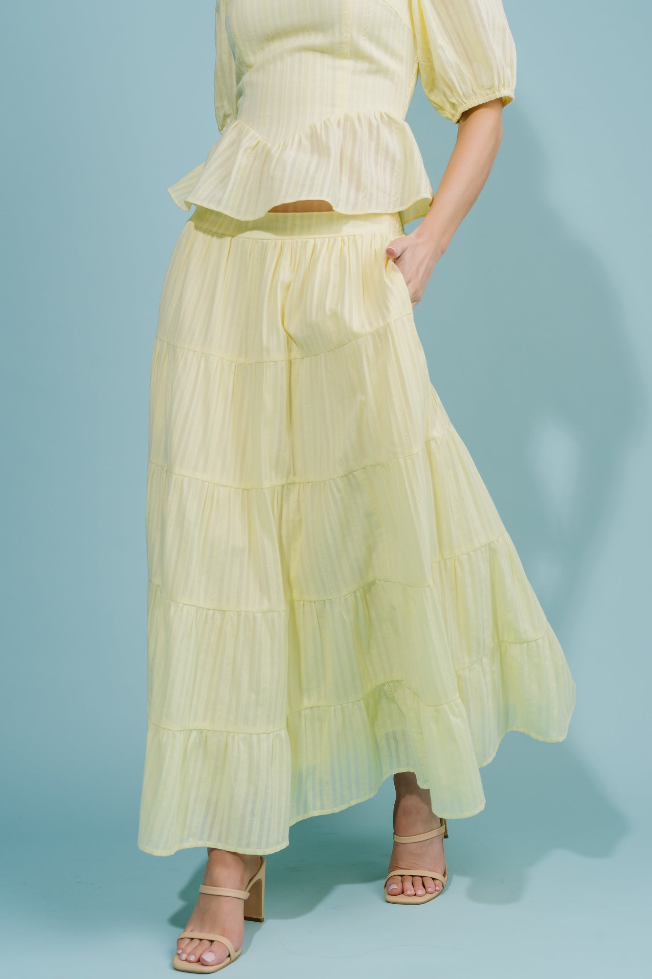 Candace Top + Skirt Set | Baltic Born Light Yellow