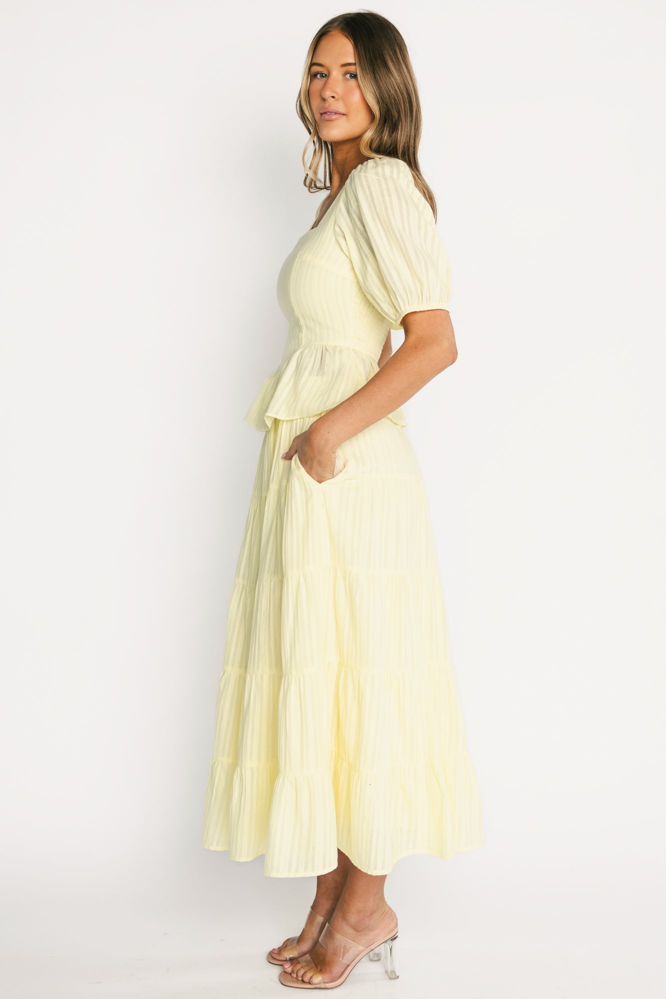 Candace Top + Skirt Set | Baltic Born Light Yellow