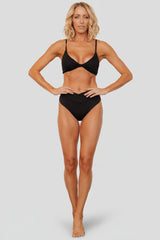 Paros Twist Bikini Top | Baltic Born Black