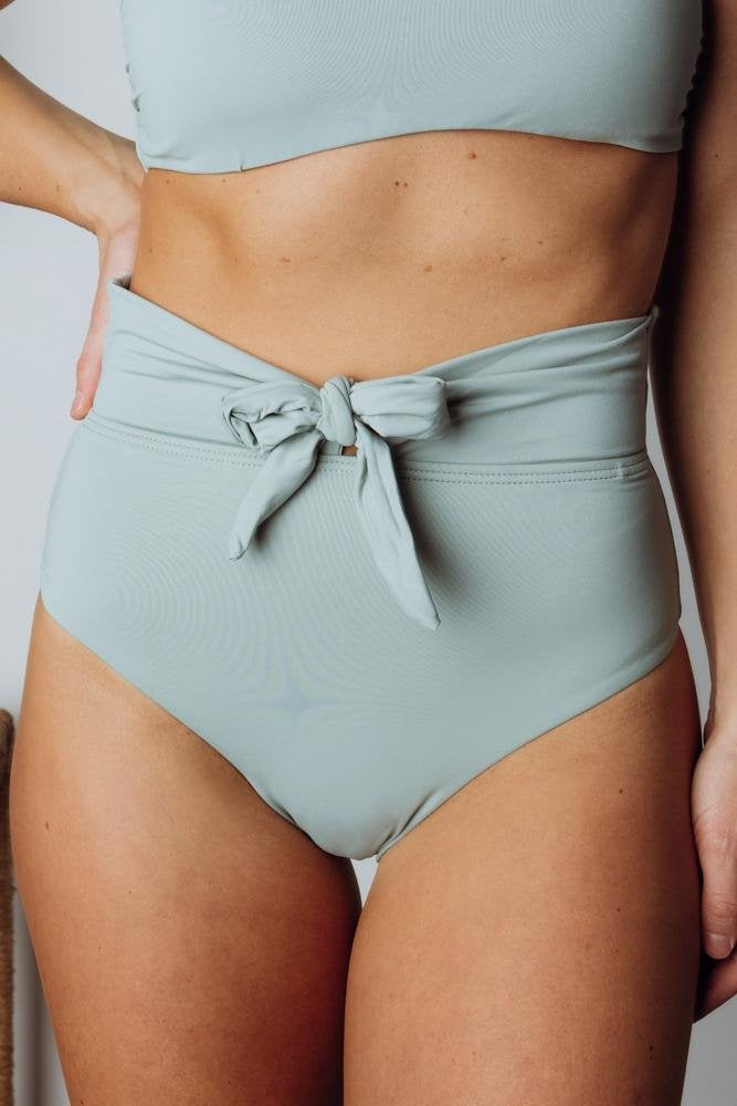 Milos High Waist Bikini Bottom | Baltic Born Sage