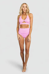 Del Mar Ribbed Bikini Bottom | Baltic Born Pink