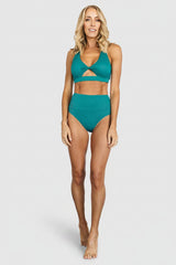 Del Mar Ribbed Bikini Bottom | Baltic Born Jade