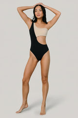 Treasure Cut-Out One Piece | Baltic Born Black + Sand