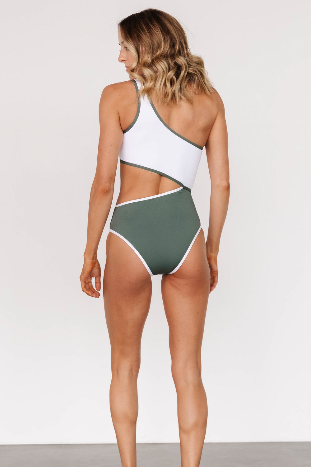 Portofino One Piece | Baltic Born Olive + White