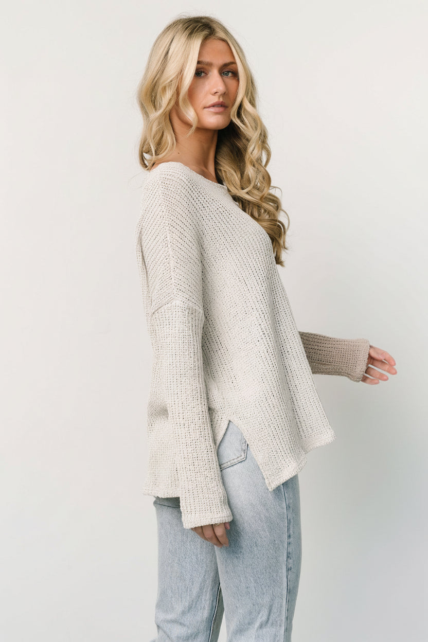 Castelo Knit Top | Baltic Born Natural + Sand